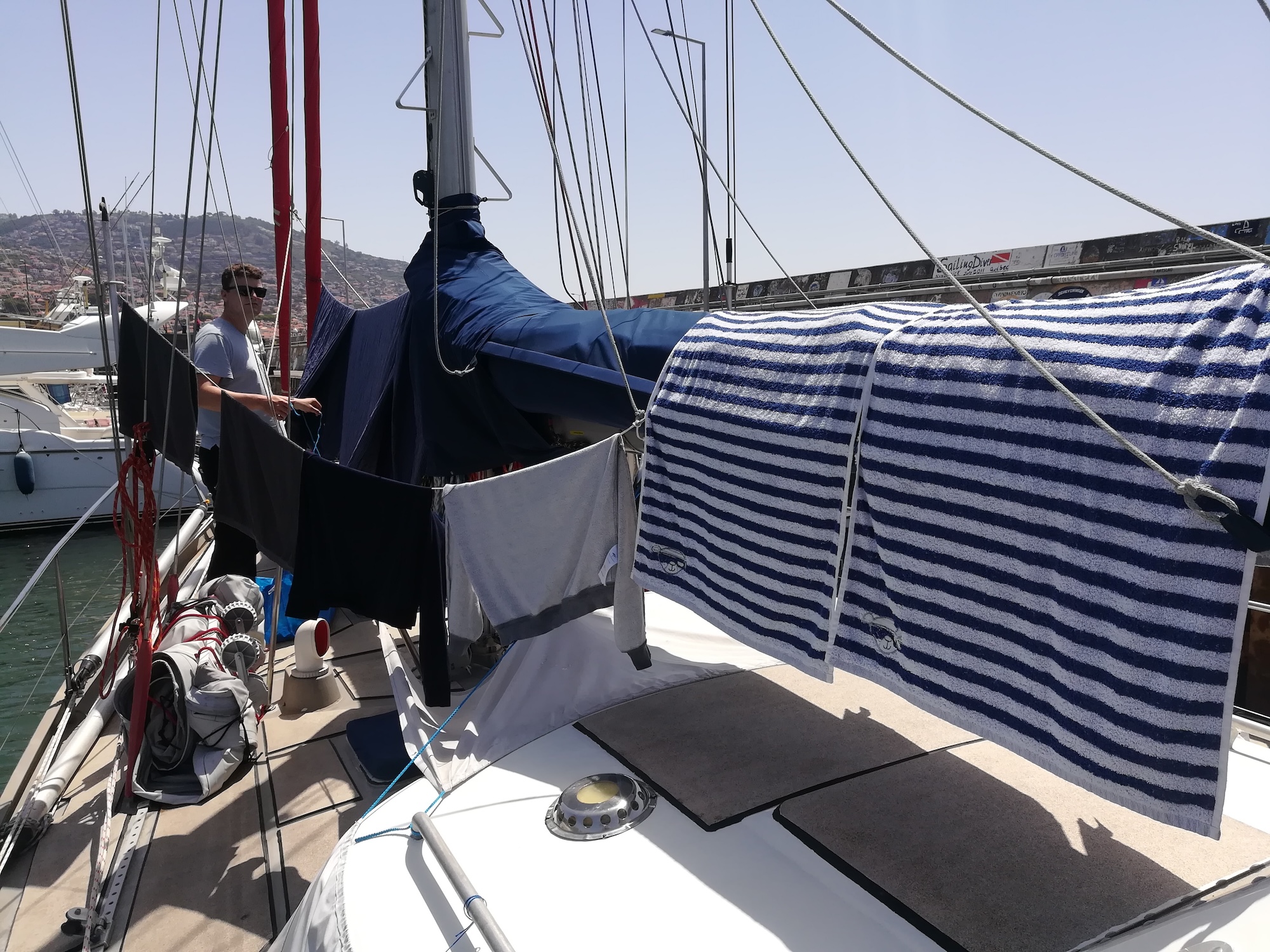 Erste Wäsche nach der Quarantäne